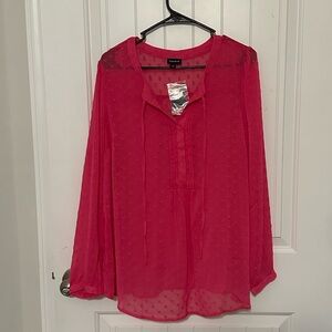 Torrid Clip Dot Blouse